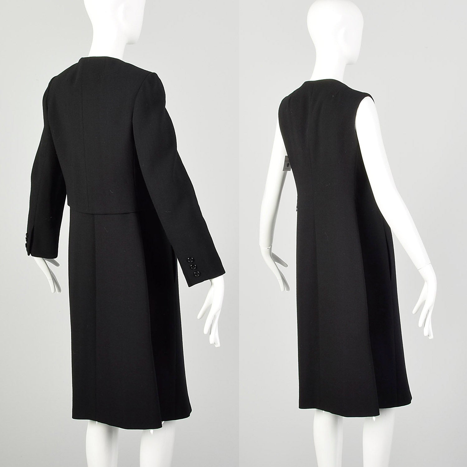 Medium 1960s Set Classic Timeless Little Black Dress Separates