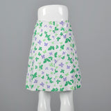 1960s Butterfly Print Mini Skirt
