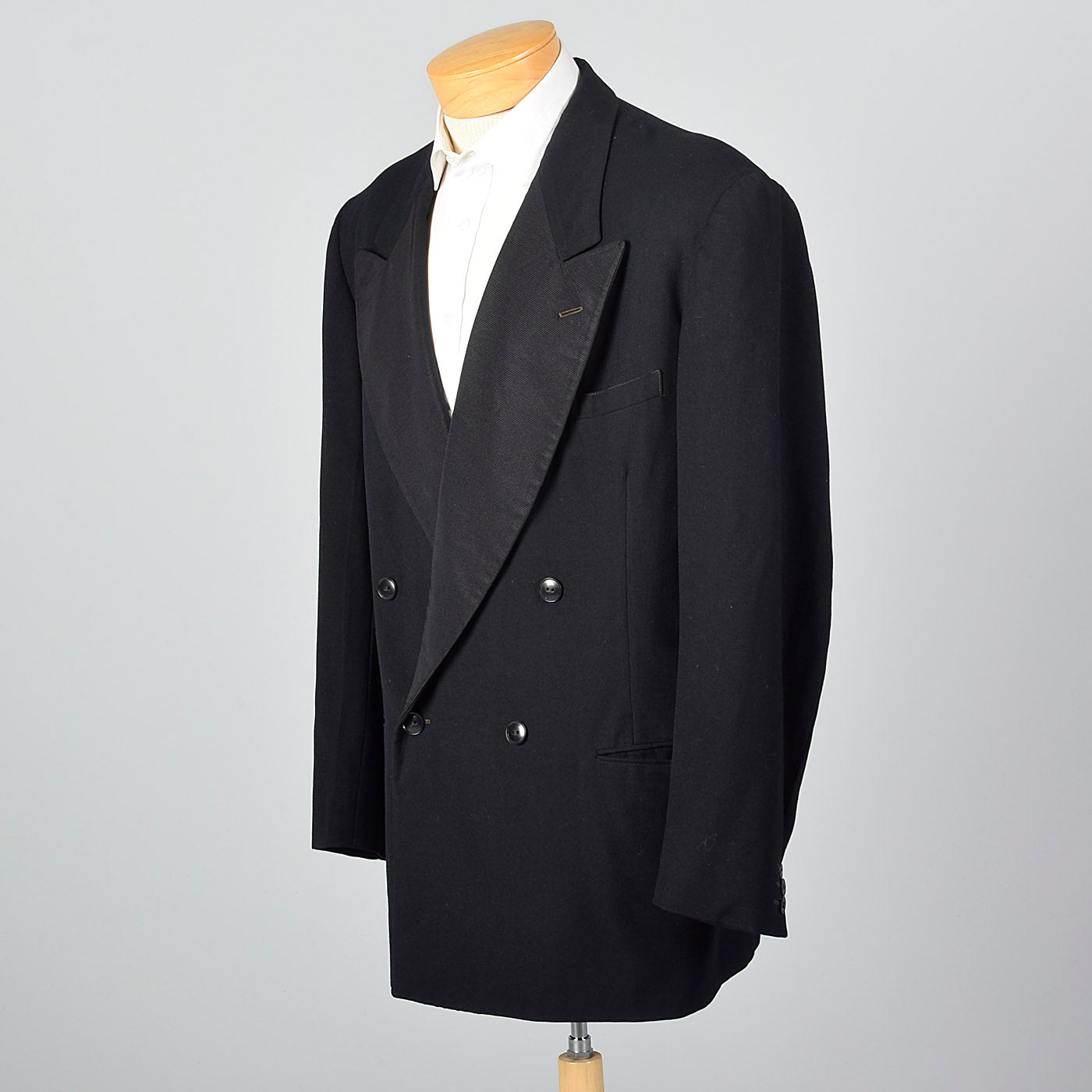 1940s Mens Black Tuxedo Jacket