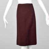 Large 1960s Dark Red Skirt Suit