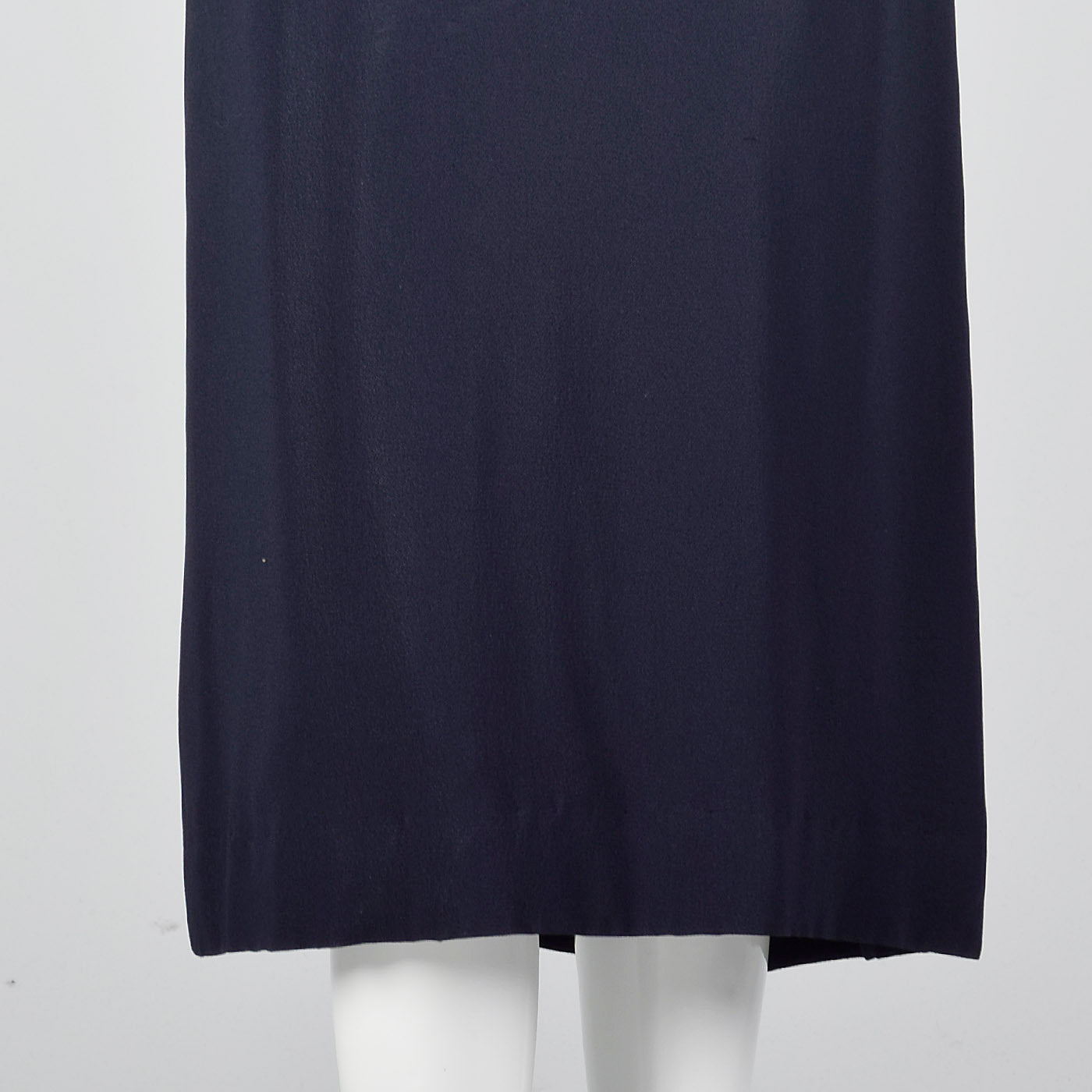 1950s Navy Blue Dress with Bow Detail