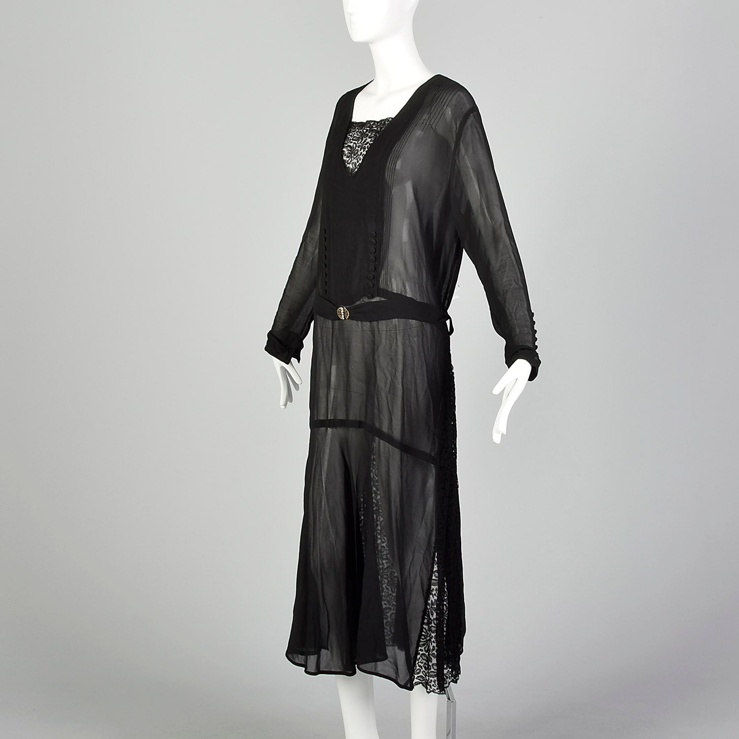XXL 1920s Black Dress