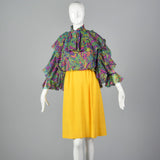 1960s Bright Psychedelic Dress