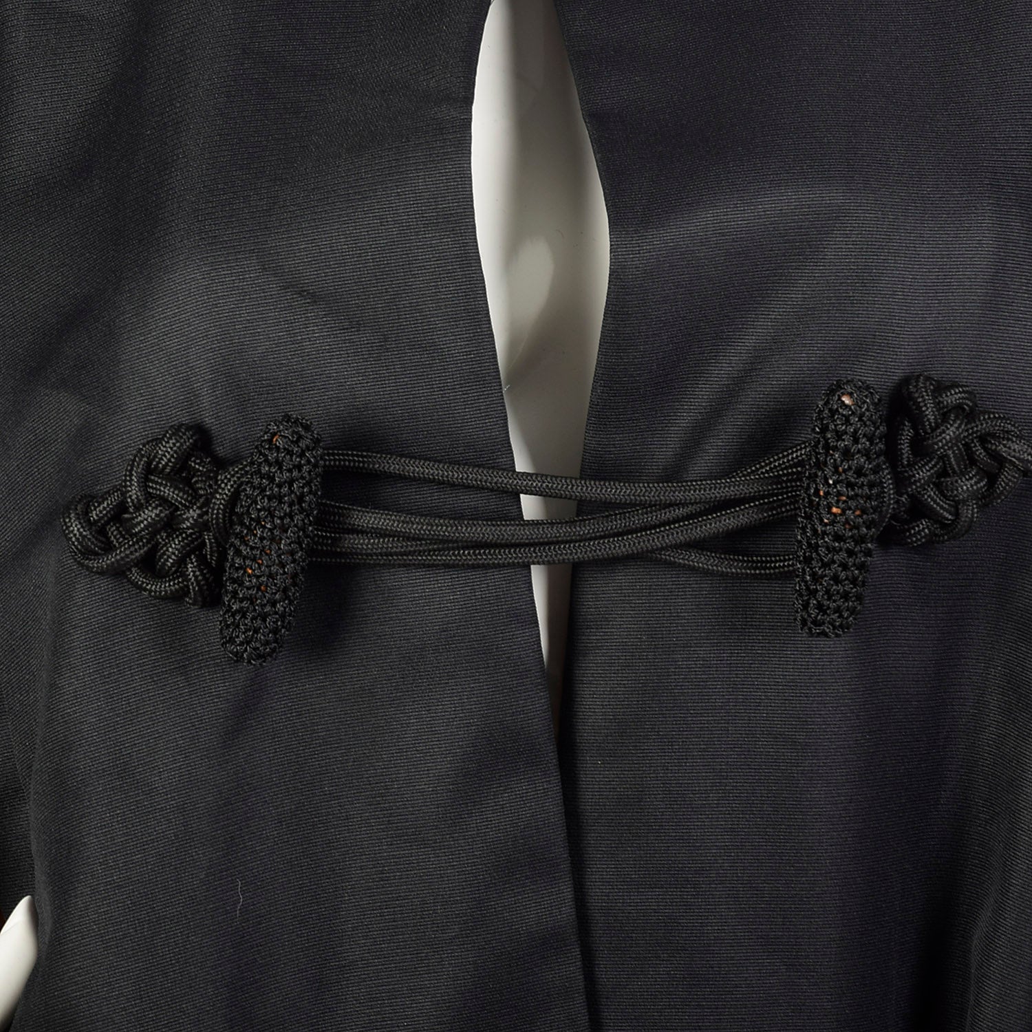 1980s Lightweight Black Cape Gold Lining