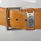 1980s Fendi Brown Wide Leather Belt