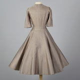 1950s Norman Norell Silk Brocade Cocktail Dress