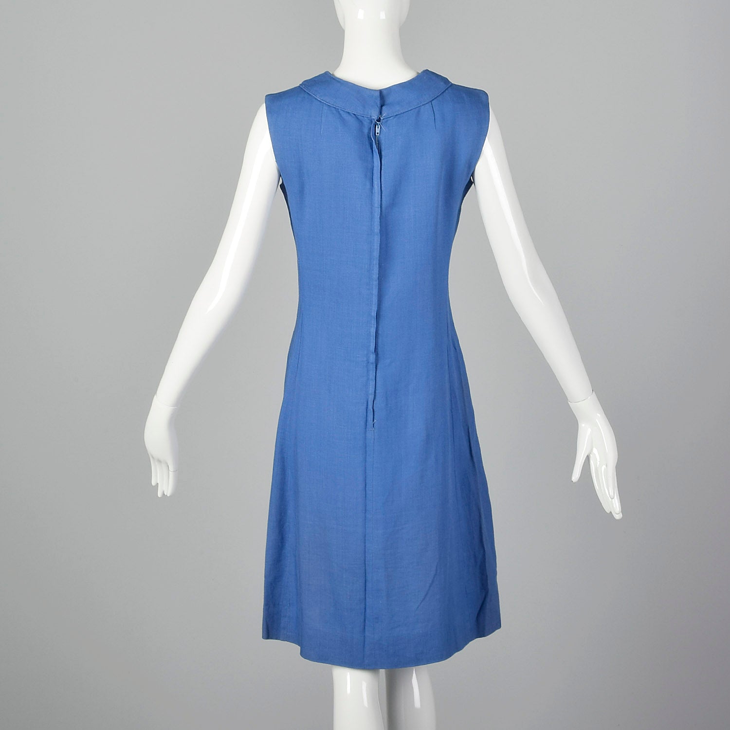 XS 1960s Blue Shift Dress