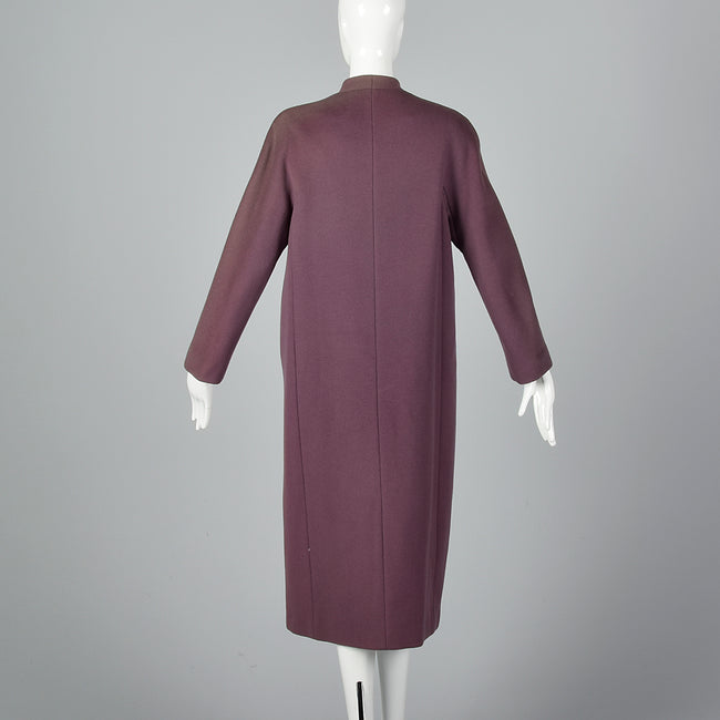 1980s Zandra Rhodes Asymmetric Winter Coat