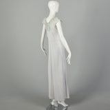 Medium 1940s Rayon Vintage Nightgown Boudoir Lingerie