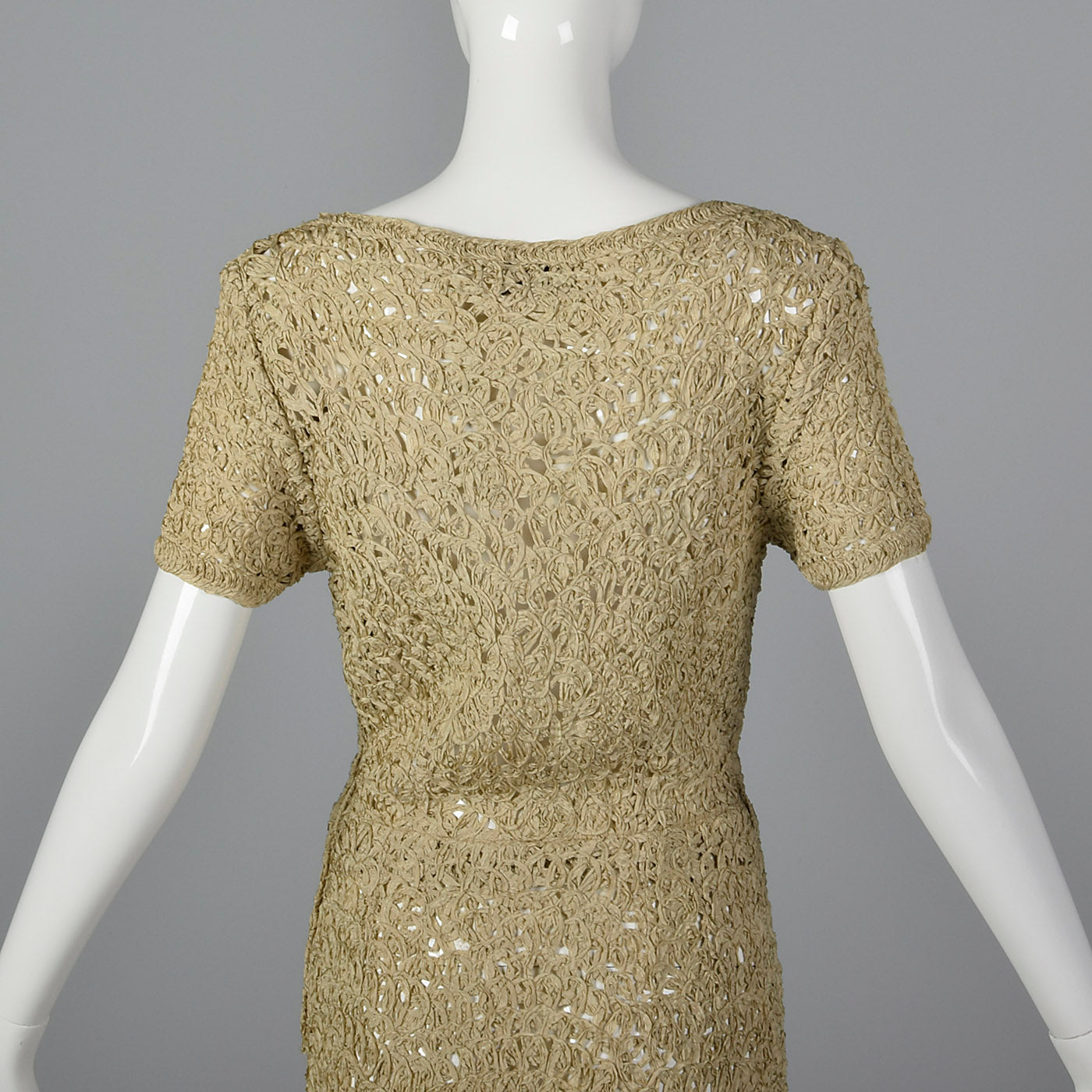 1960s Sheer Summer Ribbon Dress