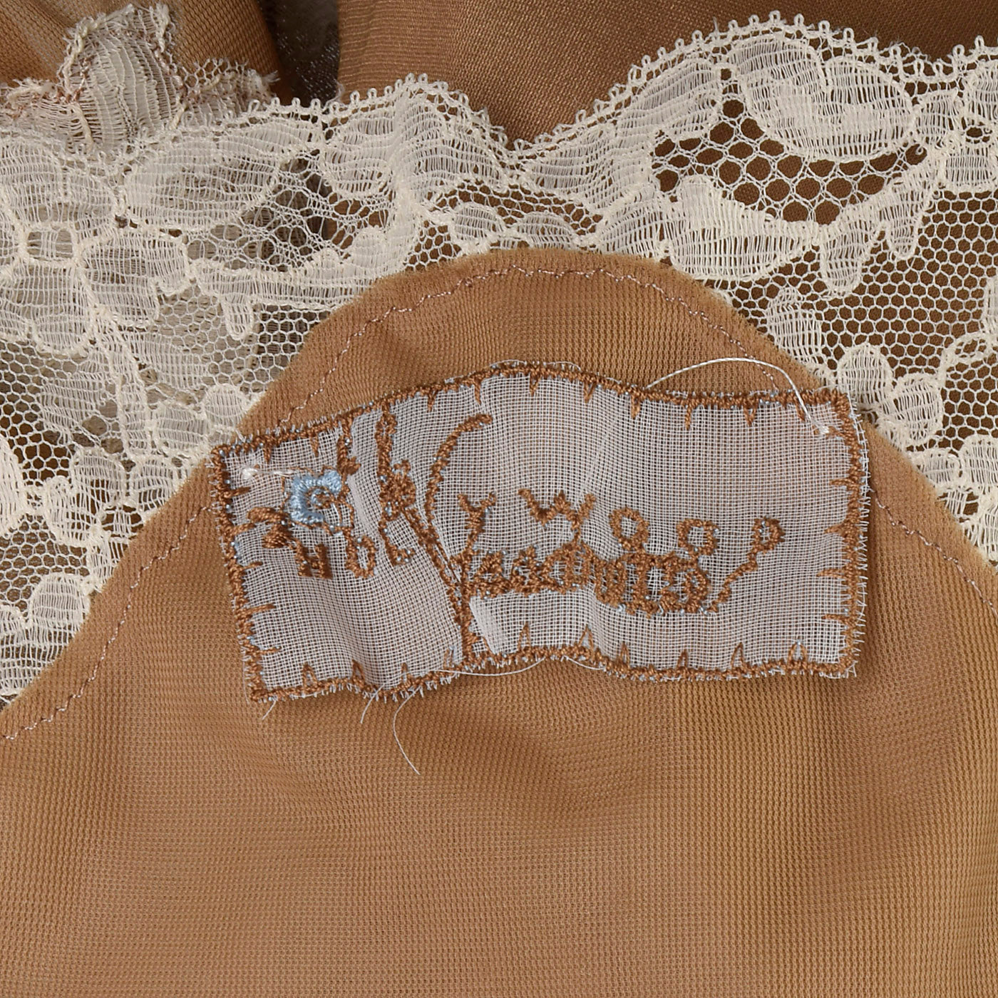 1950s Deadstock Full Slip with Lace Details