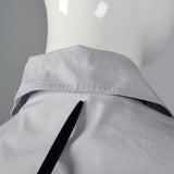 1980s Claude Montana Gray Blouse