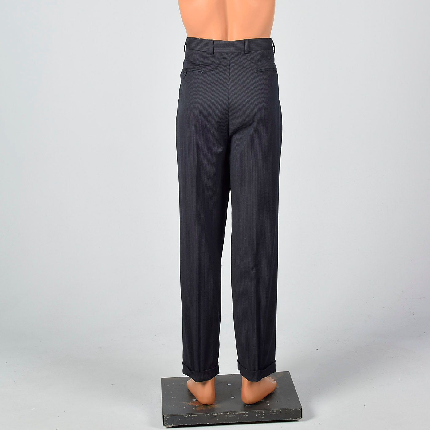 1950s Black Pants with Blue Pinstripe
