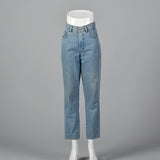 1990s Mom Jeans Medium Wash with Tapered Leg