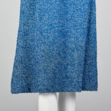 1960s Tweed Skirt Suit in Beautiful Blue