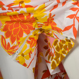 1960s Floral Romper with Overskirt and Zip Open Crotch