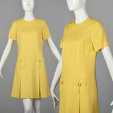 1960s Mod Shift Dress in Yellow