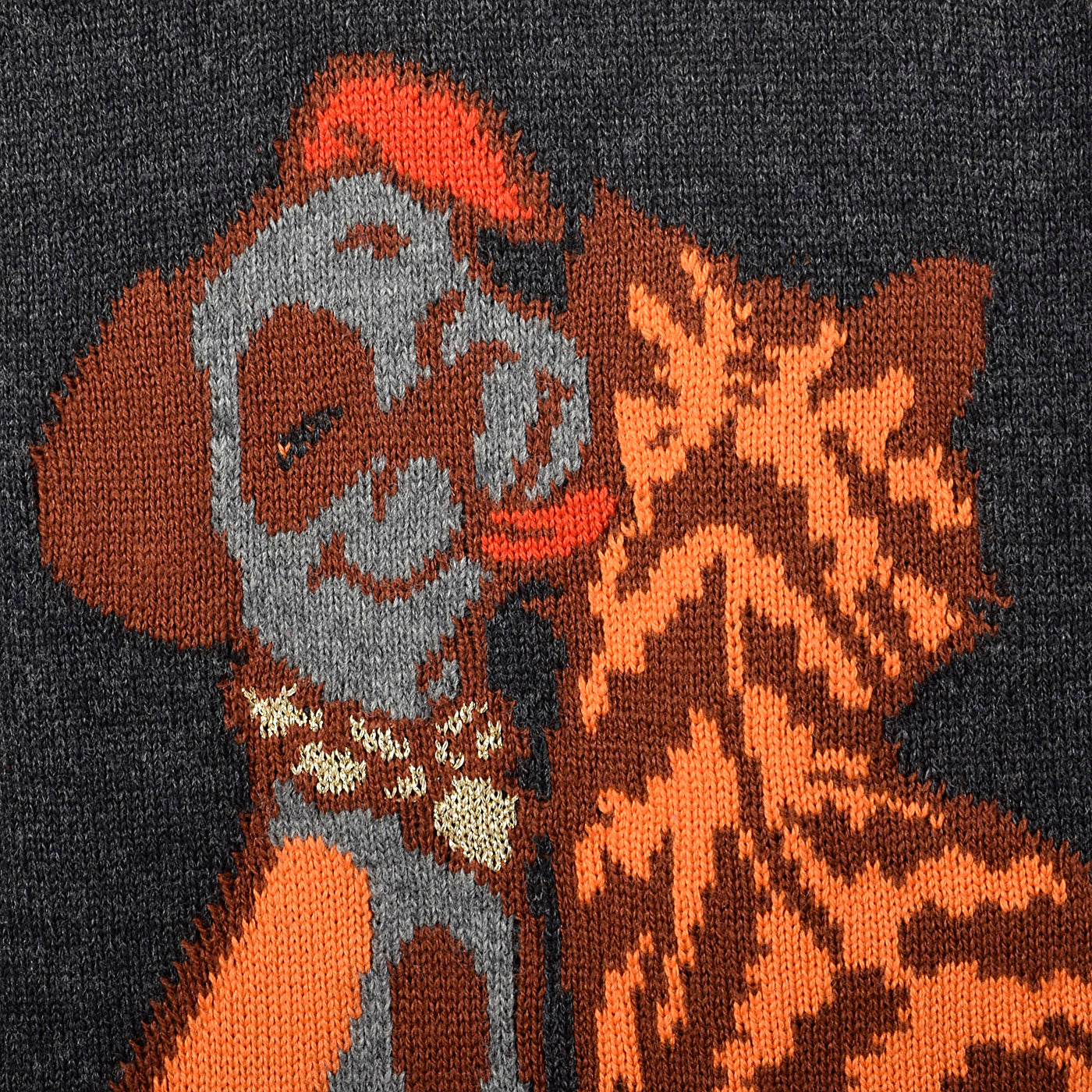 1980s Escada Novelty Dog and Cat Friends Sweater