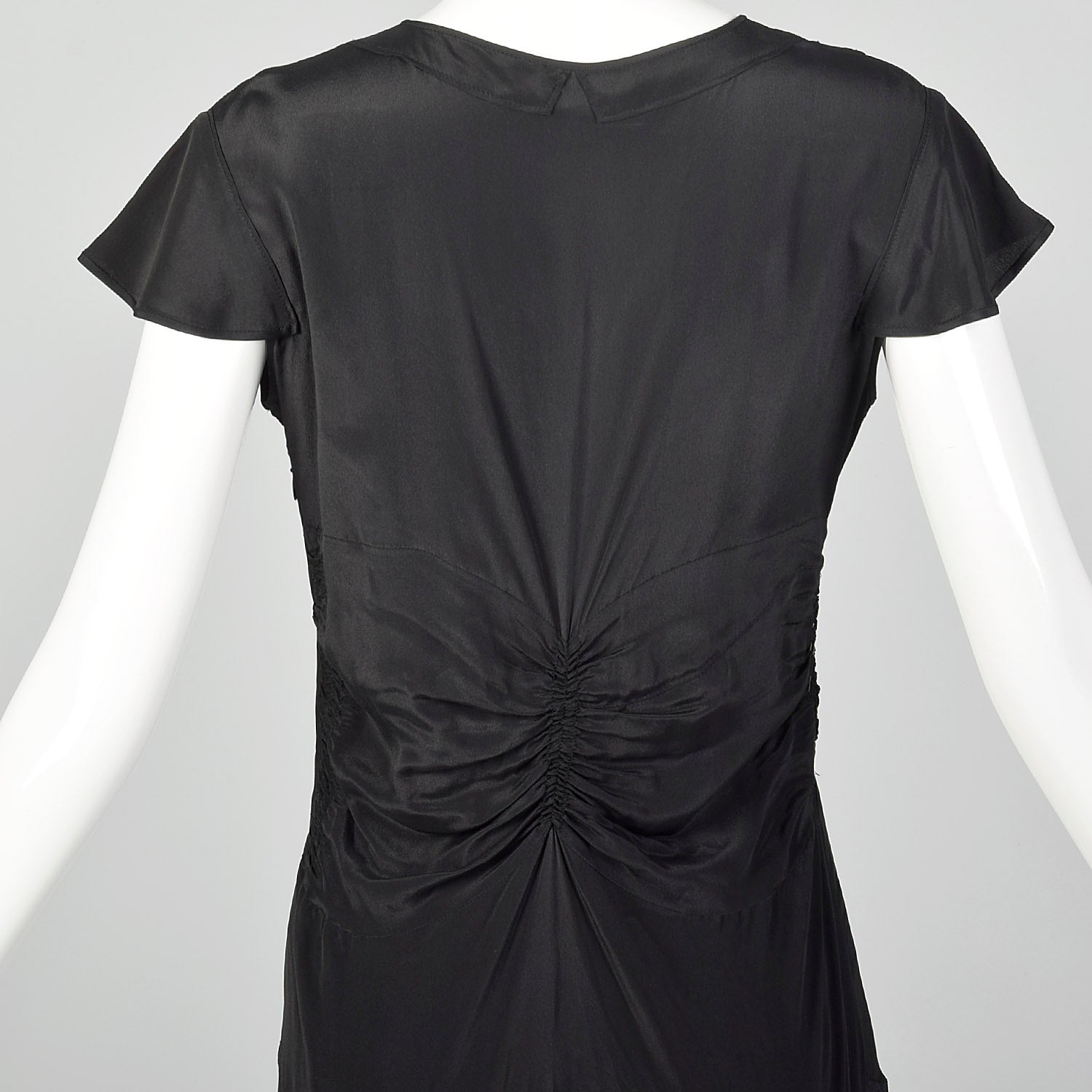 Small Balenciaga Dress Slinky Silk Bias Cut Black Dress