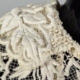 1910s Belle Epoque Antique Guipure Lace Cape