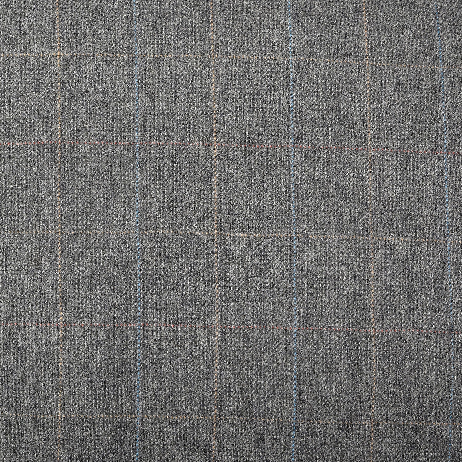 Medium 1970s Gray Windowpane Plaid Suit