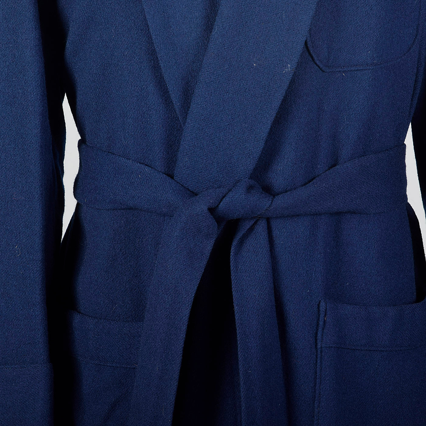 1950s Mens Pendleton Blue Wool Robe