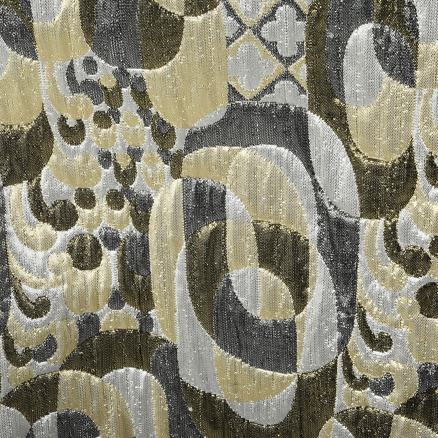 Dramatic 1970s Metallic Brocade Maxi Coat