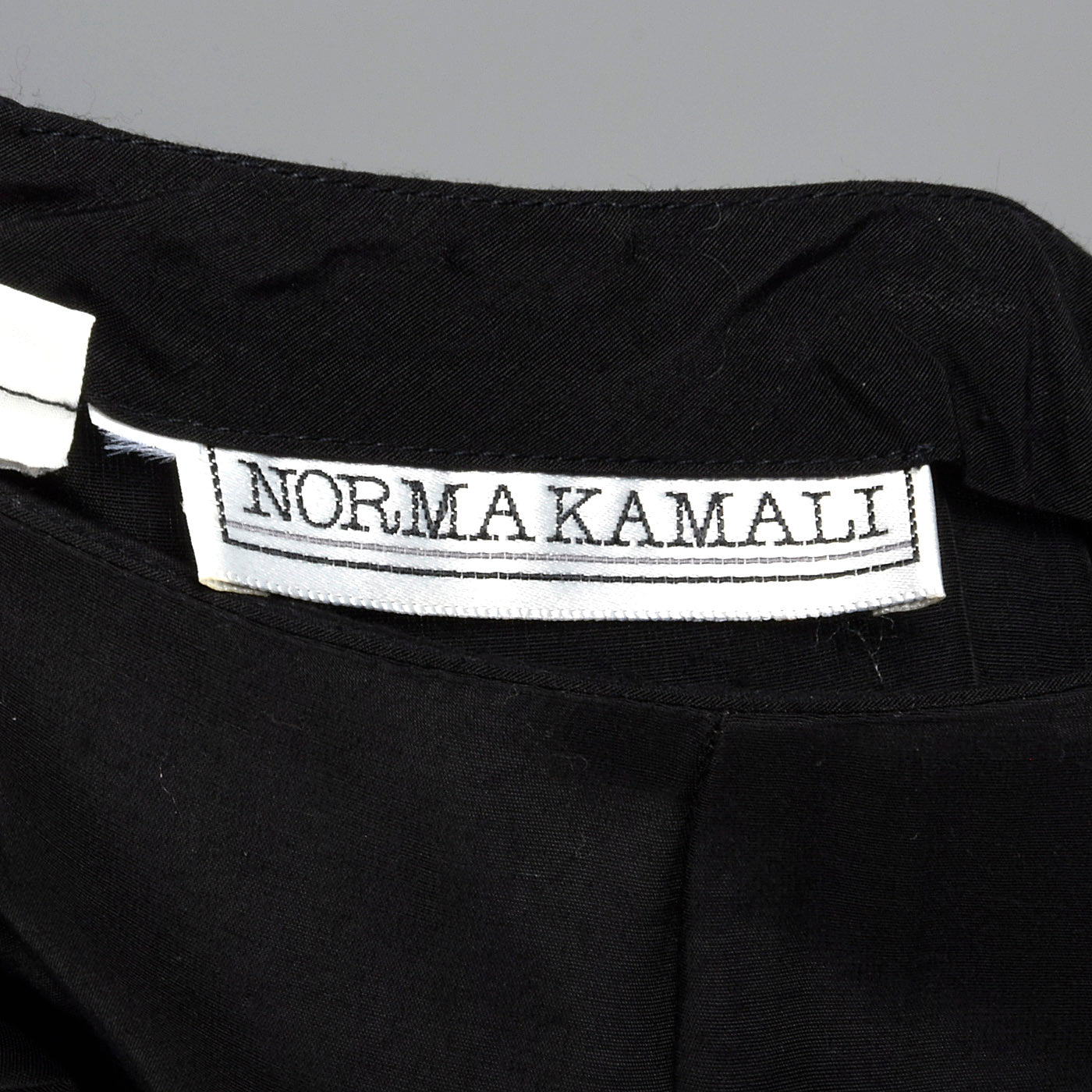 1980s Norma Kamali Black Mermaid Skirt with Pleated Hem