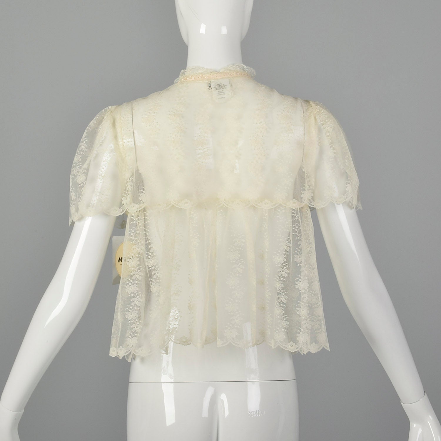 XS Miss Dior Christian Dior 1980s Lace Bed Jacket