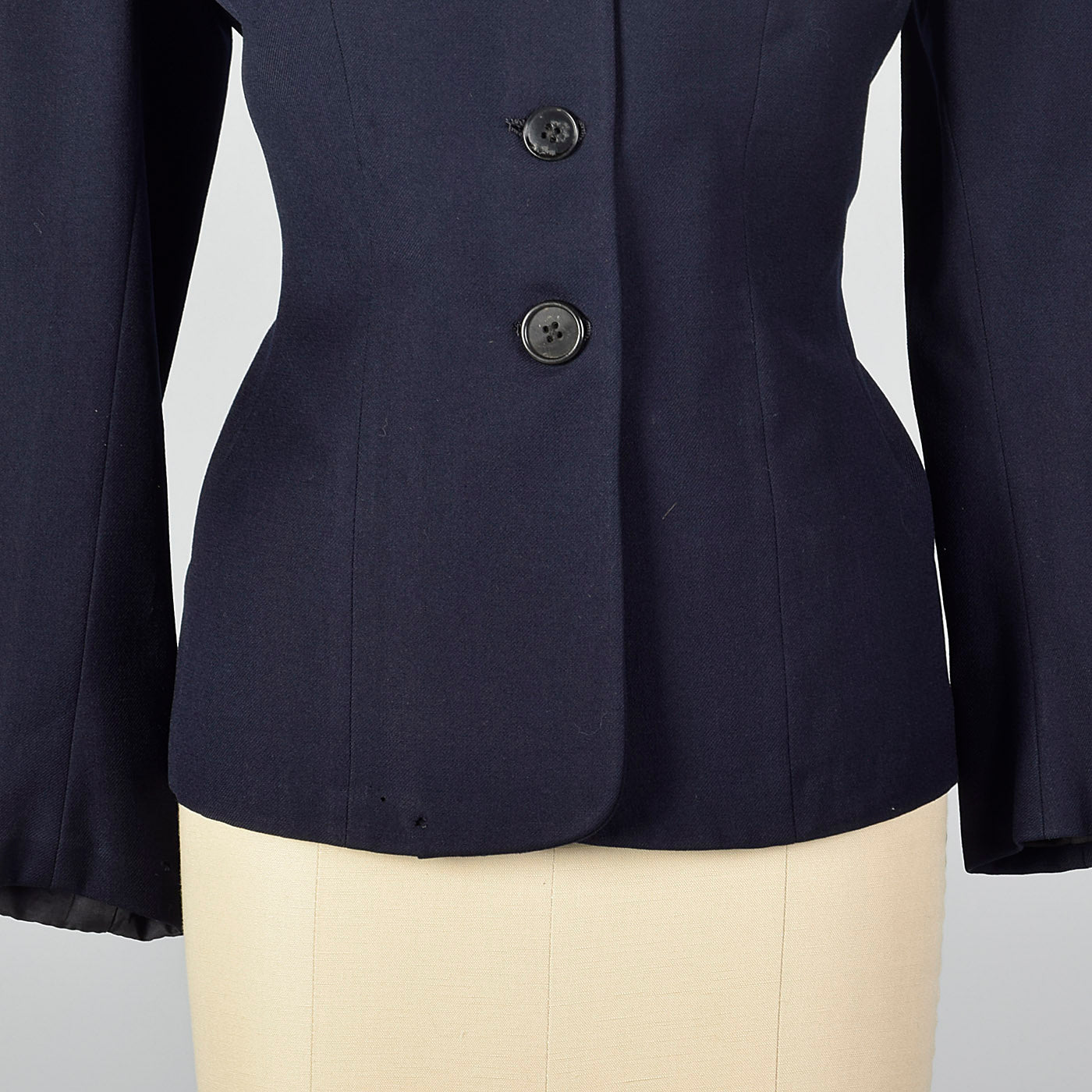 1950s Waves US Navy Military Wool Jacket in Navy Blue