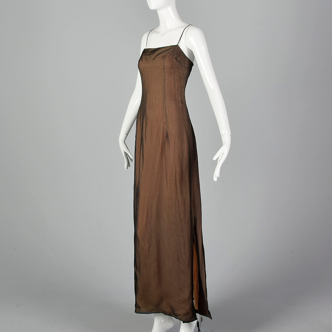 1990s Mignon Illusion Overlay Dress