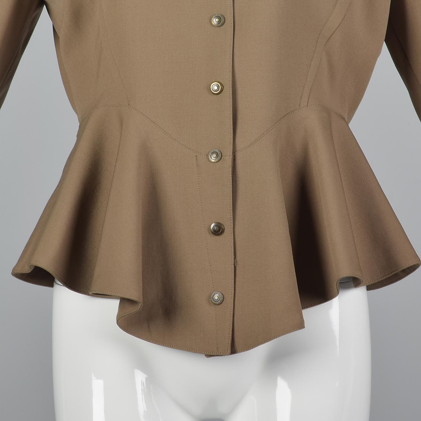 XS Thierry Mugler  1980s Tan Jacket
