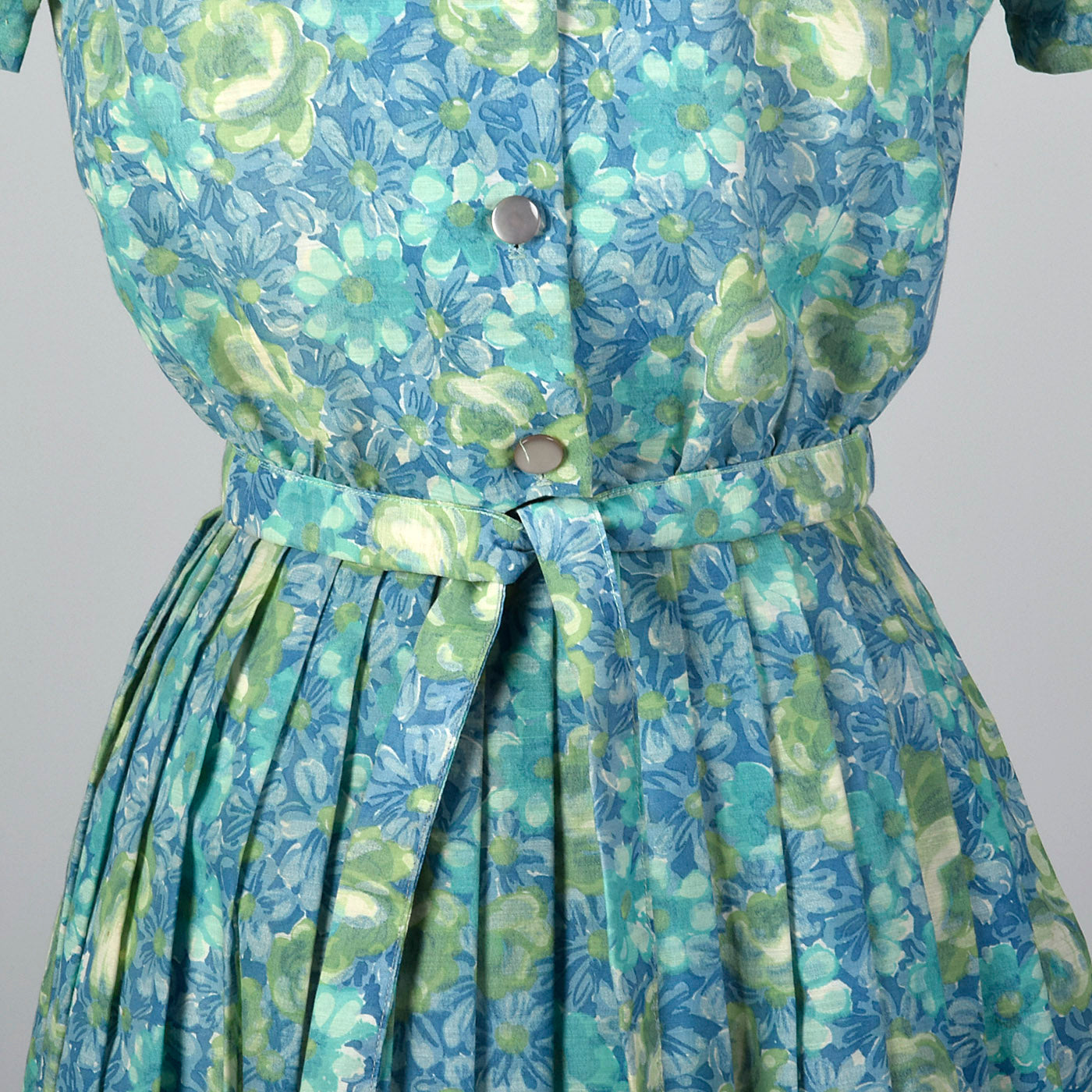 1950s Blue Floral Separates