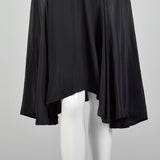 Small Balenciaga Dress Slinky Silk Bias Cut Black Dress