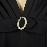 3XL 1950s Little Black Dress Short Sleeve Plus Size Sheer Volup LBD