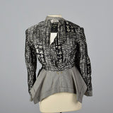 1990s Jean Paul Gaultier Black & White Asymmetric Jacket