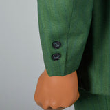 1960s Men's Bright Green Two Piece Suit