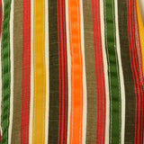 1970s Stripe Cotton Kaftan with Ribbon Fringe
