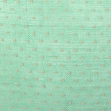 1930s Sheer Green Dress with Swiss Dots