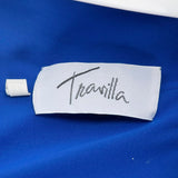 Beautiful Blue Travilla Maxi Dress with Sunset Design