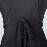 1960s Teal Traina Little Black Dress in Silk