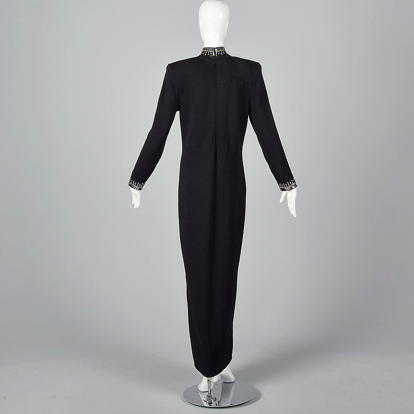 1980s St John Knit Black Evening Dress Style & Salvage 1980s St John Knit Black Evening Dress Style & Salvage