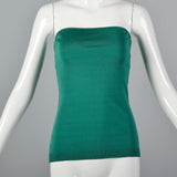 1970s Anne Klein Green Tube Top