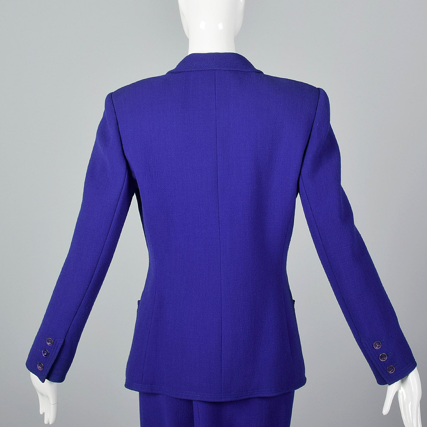 1990s Emanuel Ungaro Parallele Purple Skirt Suit