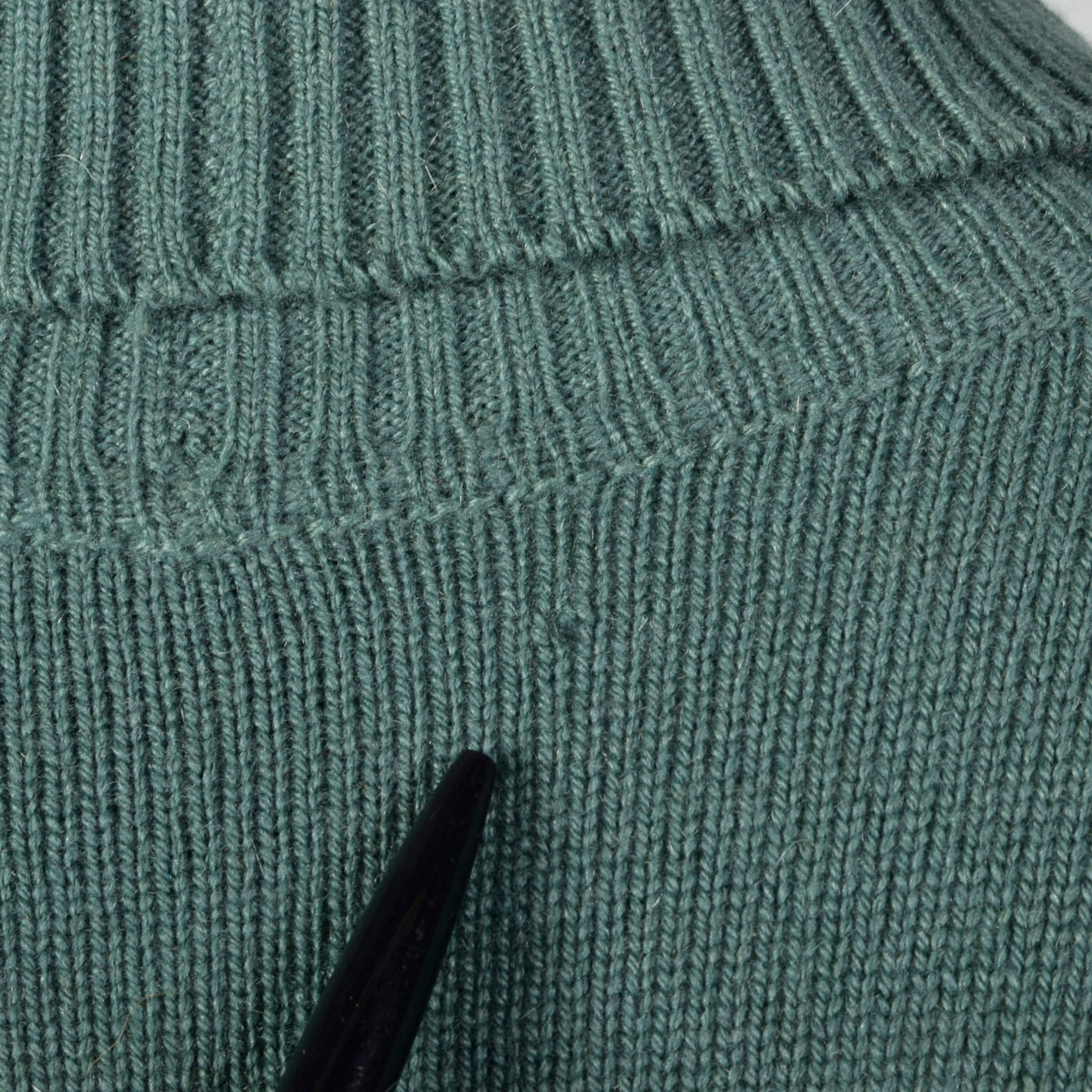 1980s Sage Green Cashmere Dress