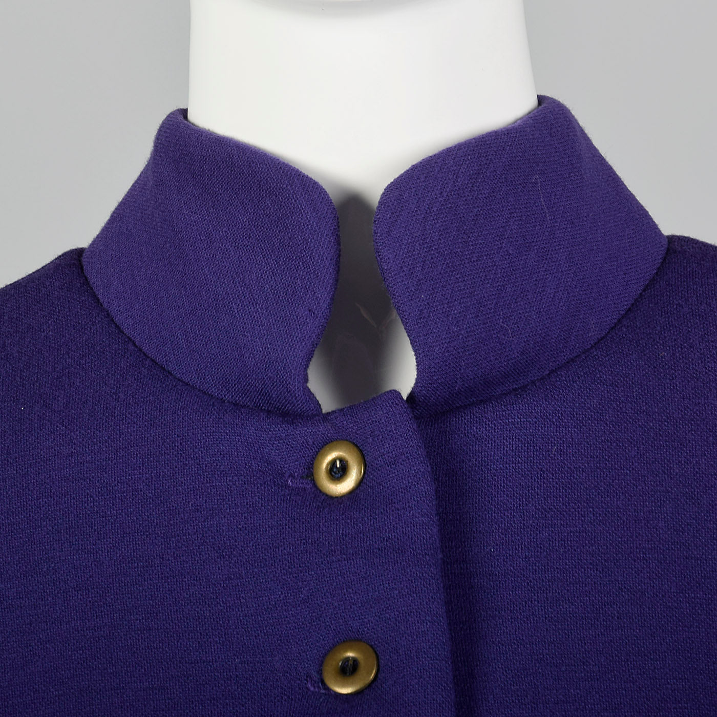 1980s Geoffrey Beene Purple Knit Dress