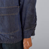 Mens 1960s Jean Jacket Faux Shearling Lining