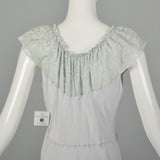 Medium 1940s Rayon Vintage Nightgown Boudoir Lingerie
