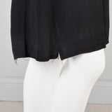 1930s Black Crepe Dress with Sequined Butterfly