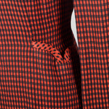 Medium 1940s Red and Black Check Jacket